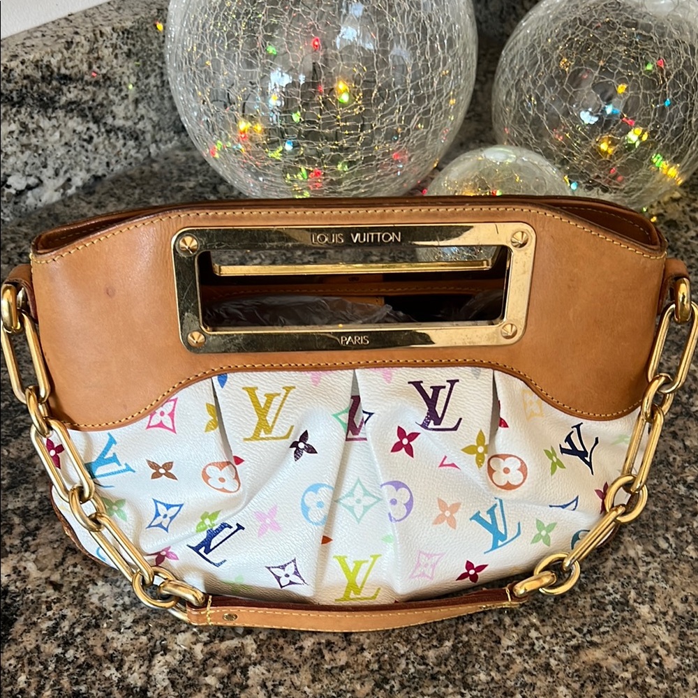 Louis Vuitton Monogram Judy Takashi Mirakami PM Shoulder Bag